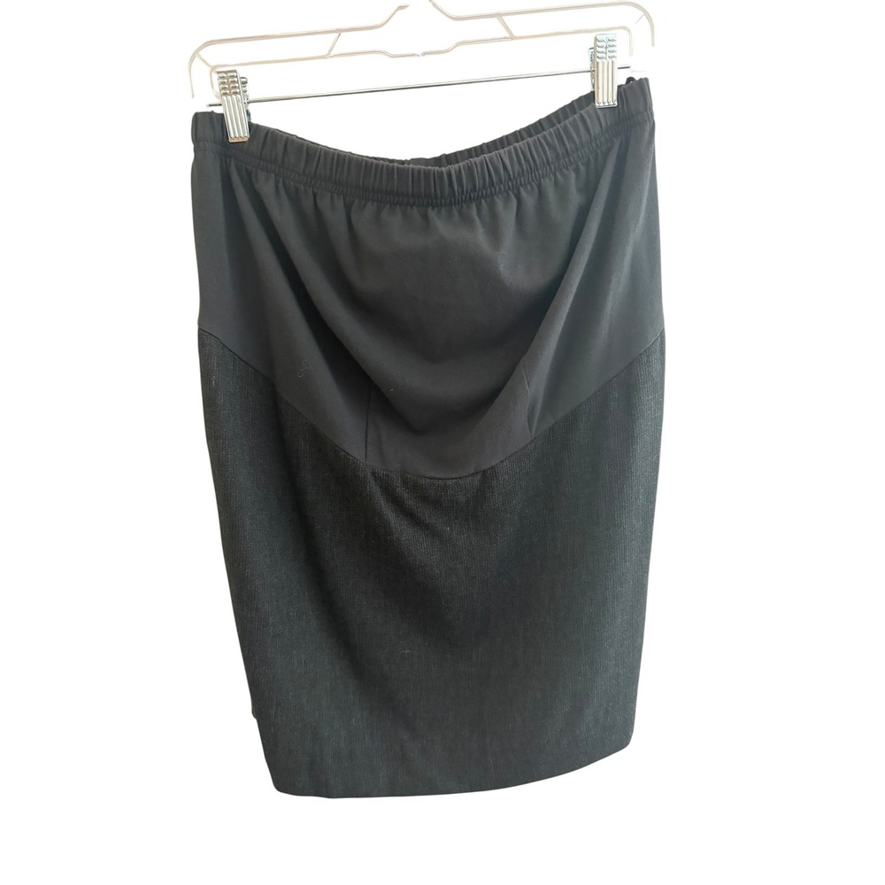 Mimi Maternity Skirt‎ Medium Gray Wool Cashmere Blend Pencil Career NWT USA